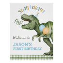 Search for dinosaur birthday decor Stomp chomp roar