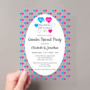 Search for valentine gender reveal invitations He or she