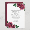 Search for maroon birthday invitations Flowers