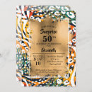 Search for celebrating 50 years invitations Gold foil