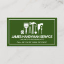 Search for odd business cards Handyman