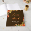 Search for autumn leaves wedding guest books Modern