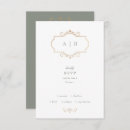 Search for classic wedding rsvp cards Sage green