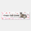 Search for cat lover bumper stickers I love cats