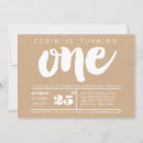 Search for trendy 1st birthday invitations Typography