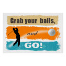 Search for funny golf posters Humour