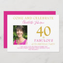 Search for photo 40th birthday invitations Minimalist