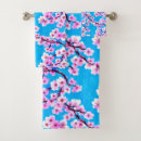 Search for cherry blossom bath towels Blue