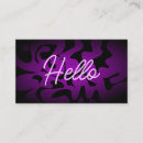 Search for lilac business cards Typography