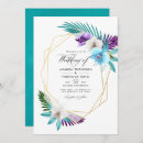 Search for blue orchid wedding invitations Watercolor