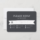 Search for rustic wedding rsvp cards Black and white