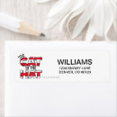 Search for kids book return address labels Surreal character