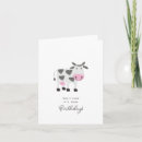 Search for funny cow birthday cards Pun