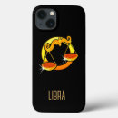 Search for libra scales iphone cases Black