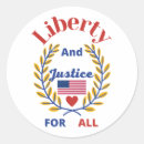 Search for justice for all stickers Liberty