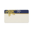 Search for navy gold return address labels Winter