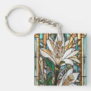 Search for stained glass key rings Floral