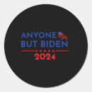 Search for anyone but trump stickers Election