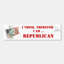 Search for therefore bumper stickers Republican