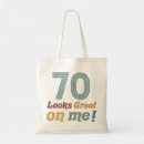 Search for 70th birthday tote bags Seventieth
