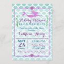 Search for lavender and teal baby shower invitations Glitter