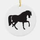 Search for horse silhouette christmas tree decorations Black