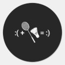 Search for badminton game stickers Shuttle