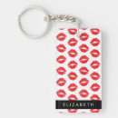 Search for red lipstick key rings For her