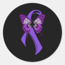 Search for fibromyalgia ribbon stickers Butterfly