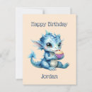 Search for baby dragon postcards Blue