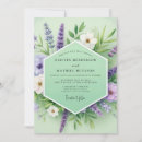 Search for lavender and green wedding invitations Lilac