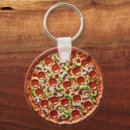 Search for pepperoni pizza key rings Food