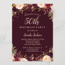 Search for burgundy 50th birthday invitations Flowers