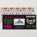 Search for day of the dead birthday invitations Sugar skull