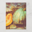 Search for vintage autumn painting postcards Pumpkin