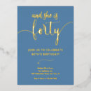 Search for dusty blue birthday invitations Adult