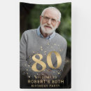 Search for 80th birthday banners Simple