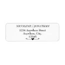 Search for heart return address labels Typography