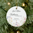 Search for wildflowers christmas tree decorations Christening