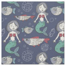 Search for mermaid pattern fabric Cute