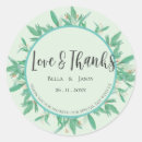 Search for elegant green wedding stickers Cute