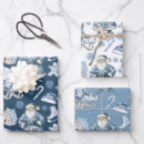 Search for santa sleigh wrapping paper White