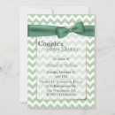 Search for green chevron invitations Baby