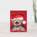 Search for cat rescue christmas cards Red