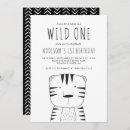 Search for white tiger invitations Black and white