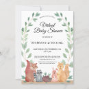Search for forest friends invitations Cute woodland animals