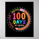 Search for preschool teacher posters 100 days teacher