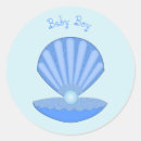 Search for blue pearls stickers Seashell