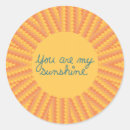 Search for you are my sunshine stickers Orange