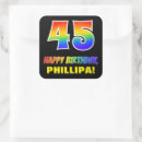 Search for 45 stickers 45th birthday